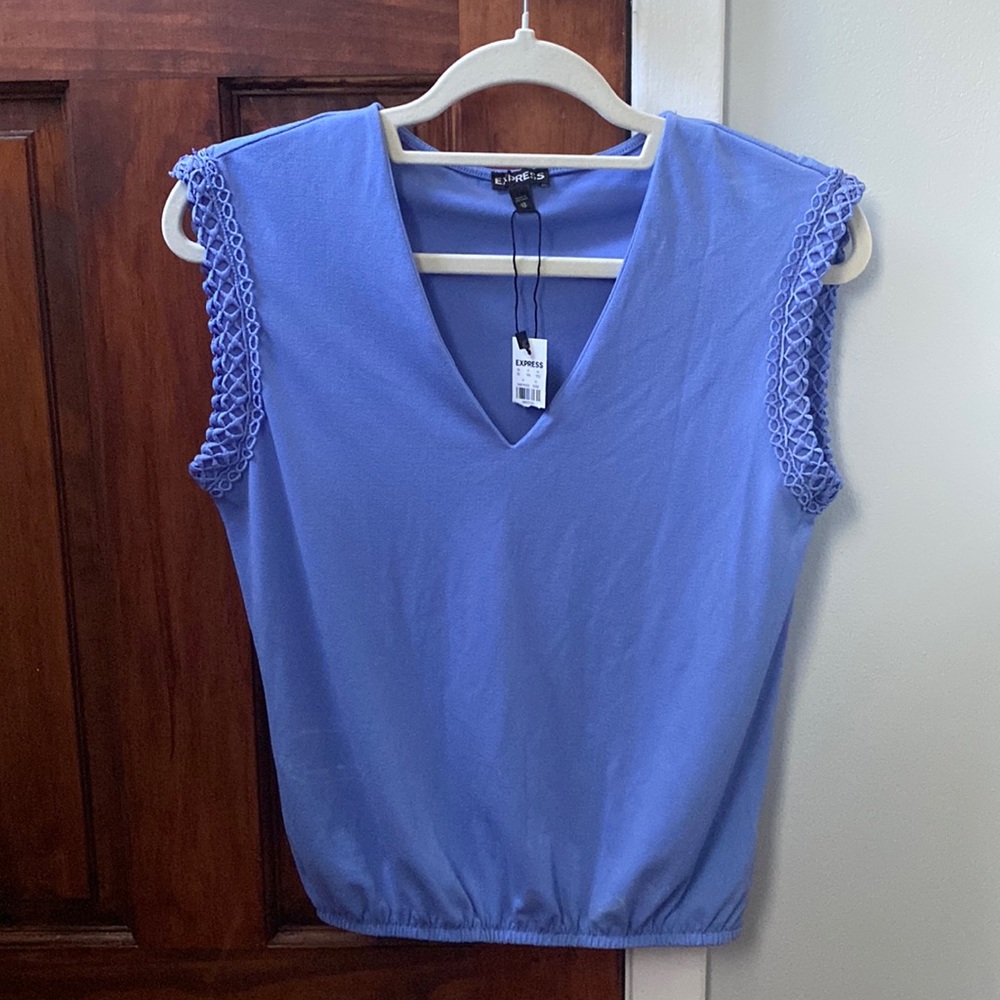 Express periwinkle sleeveless top
